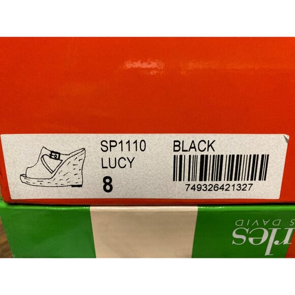 Charles by Charles David Women's Black Patent Wedge Heel Shoes Size 8 M New - Picture 3 of 5